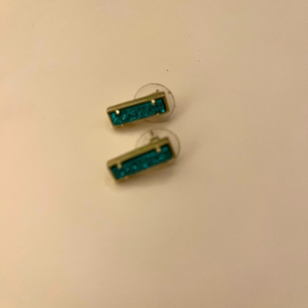 Kendra Scott Drusy Teal/Blue studs